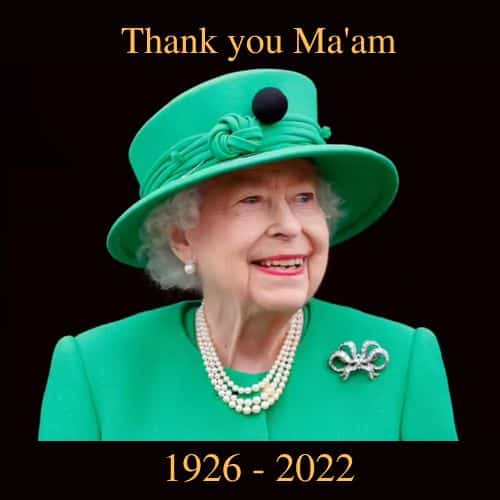 Pay respect to Her Majesty